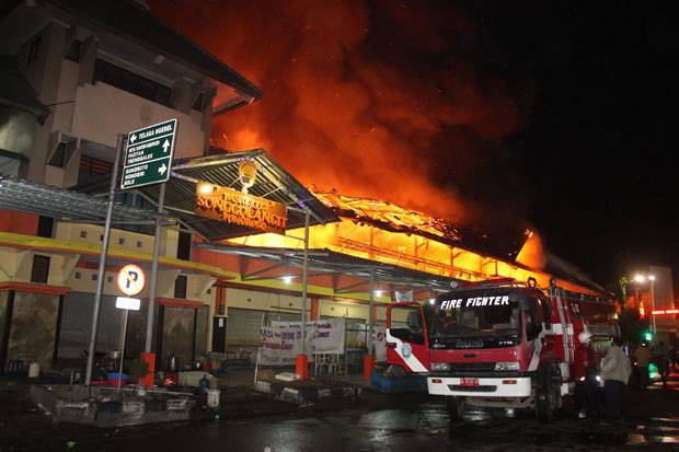 Pasar Songgolangit terbakar/Sindonews