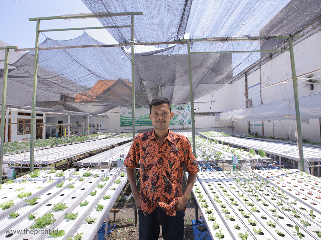 Mehdy Riza salah satu pemilik Kebun Sayur Surabaya/The Profit/Bagas