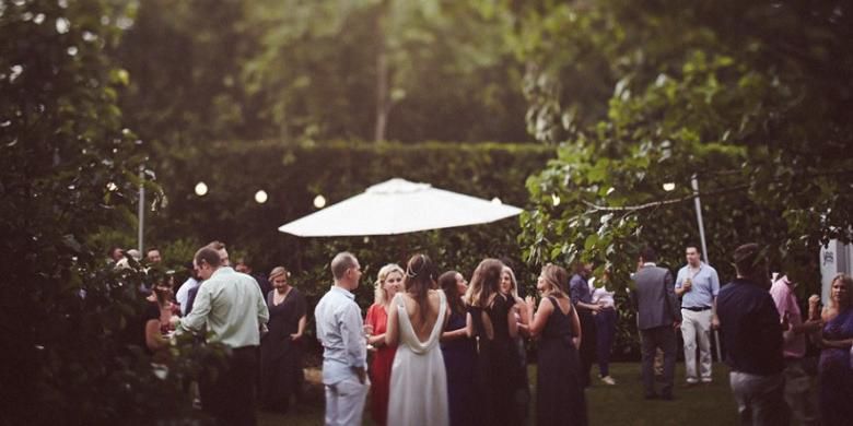 Dekorasi pernikahan di taman(Houzz)