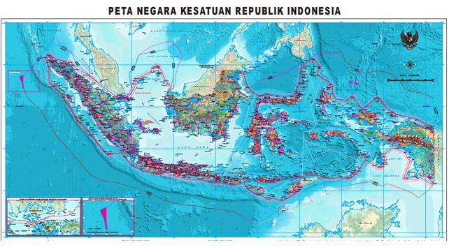 Peta baru Indonesia.