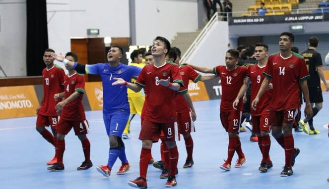 Pemain Timnas futsal putra Indonesia di SEA Games 2017